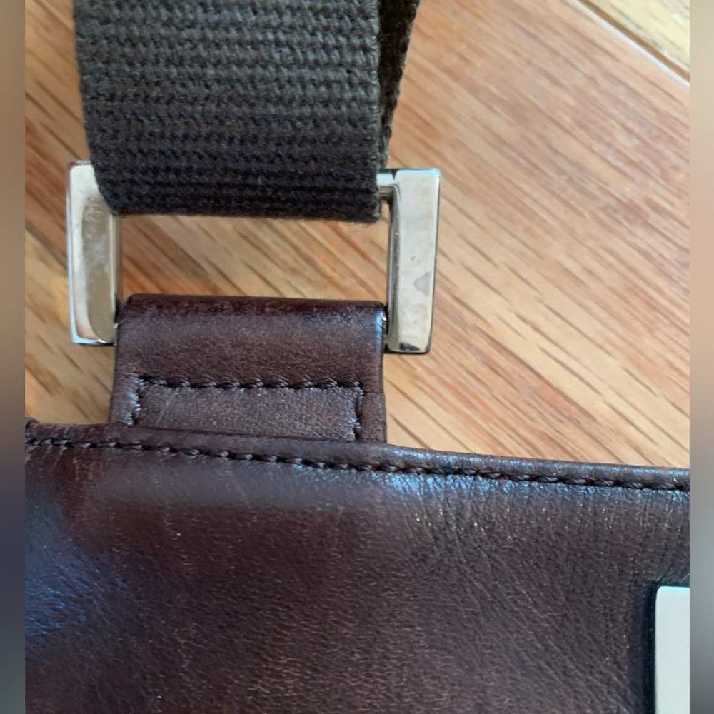 Burberry Nova Check Canvas Crossbody Bag Beige Canvas - Picture 8 of 13